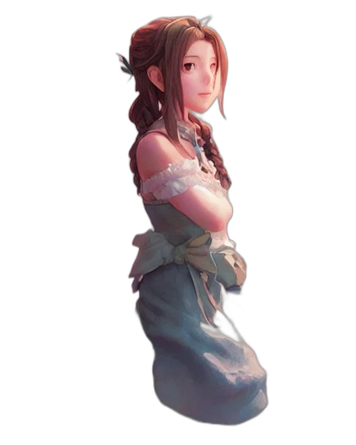 dress, staff, face, crown transparent PNG cut-out
