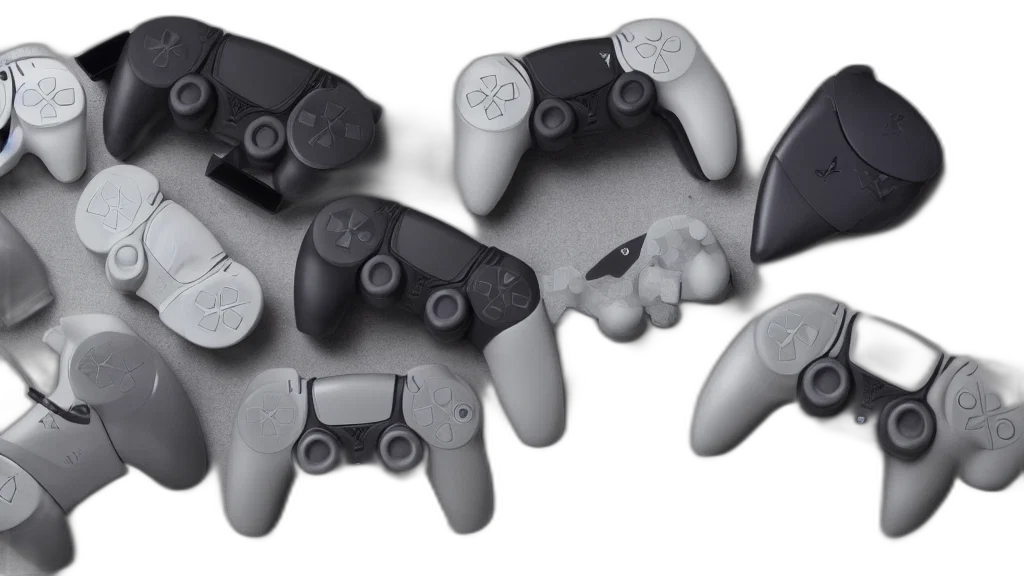 weapon, 3d render, concept art, photorealistic, monochrome, brand, new, ps6 transparent PNG cut-out
