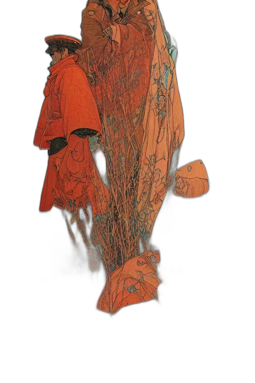 mask, dress, staff, jacket transparent PNG cut-out