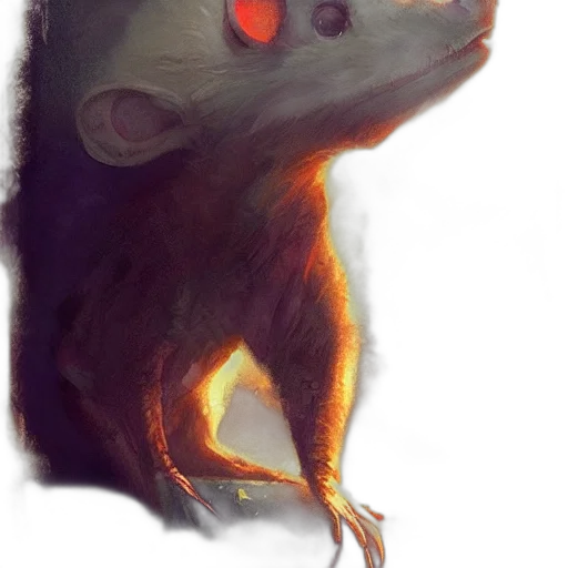 creature, animal, mask, face, concept art, watercolor, fantasy art, photorealistic transparent PNG cut-out