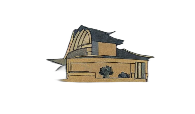 building, umbrella, crown, 3d render transparent PNG cut-out