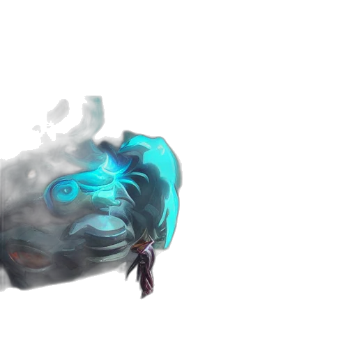 dragon, mask, hair, creature transparent PNG cut-out