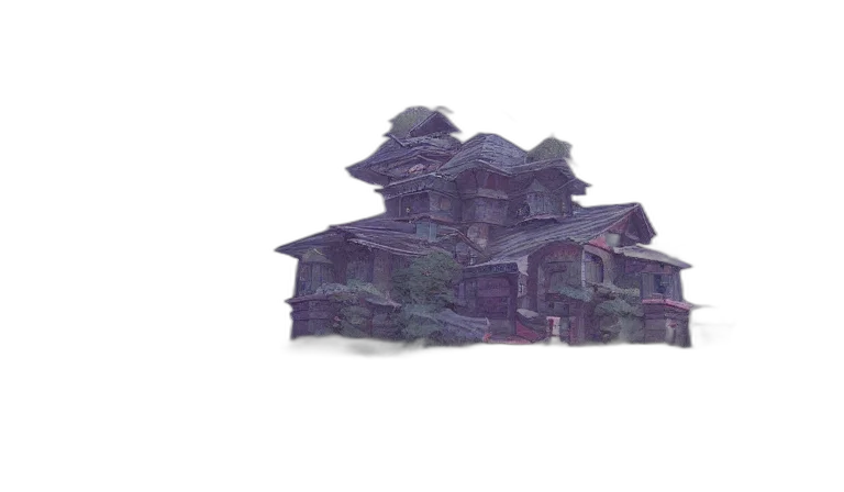 building, mask, hat, dragon transparent PNG cut-out