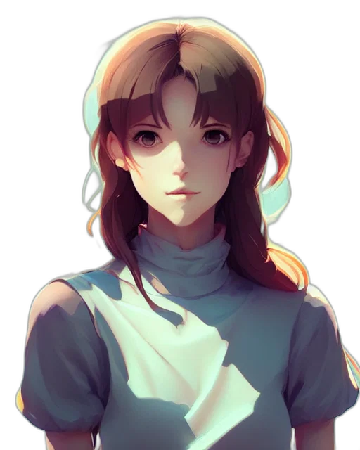 face, staff, crown, robot, anime, pixel art, concept art, fantasy art transparent PNG cut-out