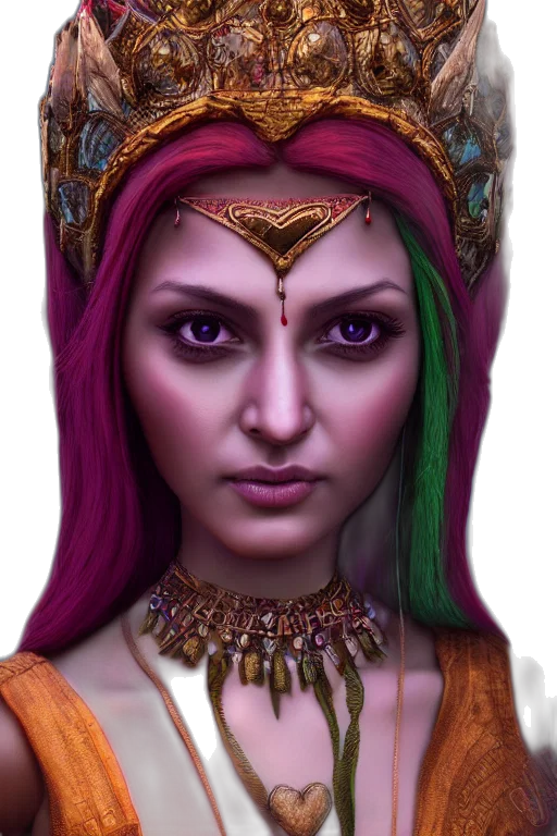 crown, face, jewelry, mask, fantasy art, photorealistic, 3d render, concept art transparent PNG cut-out