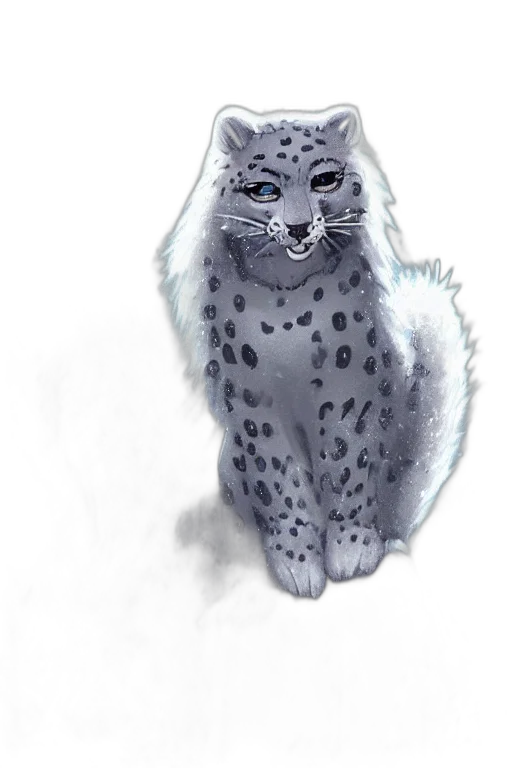 animal, creature, staff, fantasy art, watercolor, concept art, photorealistic, blue transparent PNG cut-out