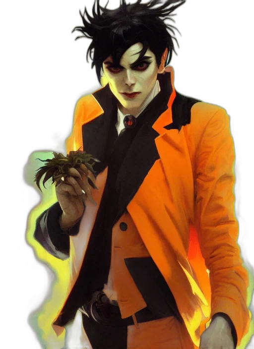 jacket, concept art, comic book art, fantasy art transparent PNG cut-out