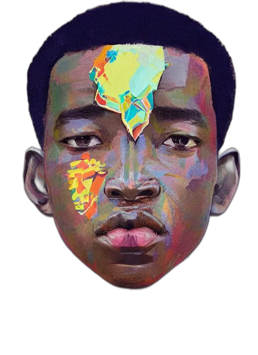 face, mask, crown, dragon, cartoon, watercolor, photorealistic, vaporwave transparent PNG cut-out