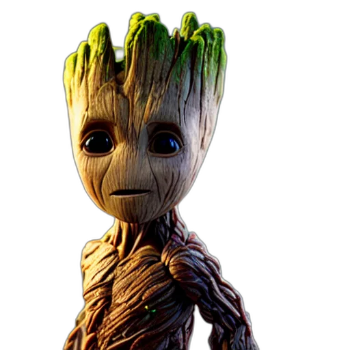 creature, staff, animal, hair, 3d render, concept art, comic book art, pixel art transparent PNG cut-out