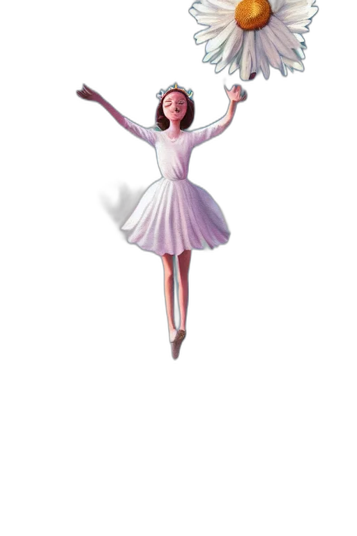 dress, staff, concept art, 3d render transparent PNG cut-out