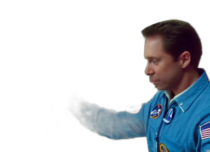 jacket, staff, hair, robot transparent PNG cut-out