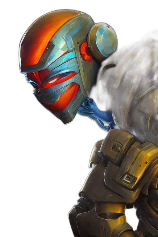 mask, robot, weapon, concept art transparent PNG cut-out