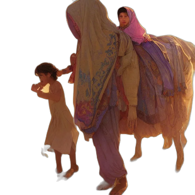 dress, animal, concept art, 3d render transparent PNG cut-out