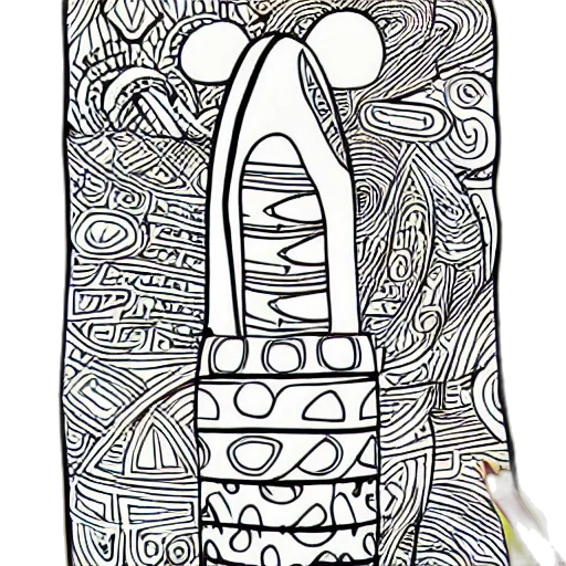 bottle, staff, sword, crown transparent PNG cut-out