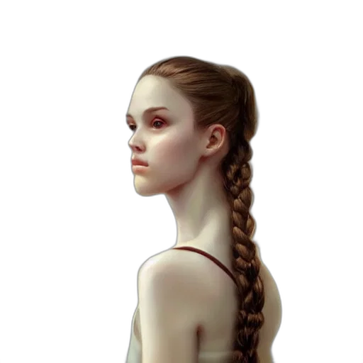 hair, dress, face, crown transparent PNG cut-out