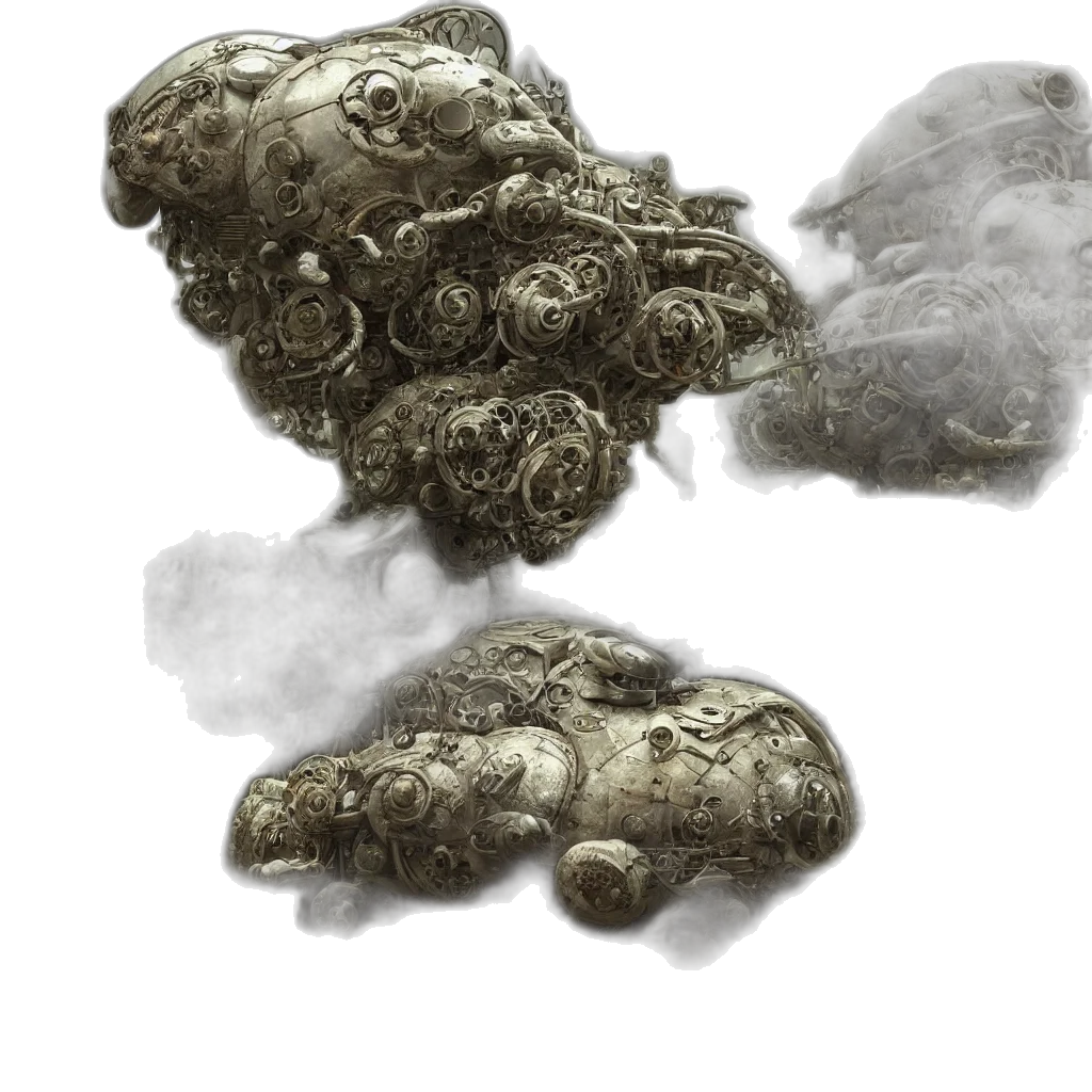 mask, weapon, dragon, crown, concept art, fantasy art, photorealistic, 3d render transparent PNG cut-out