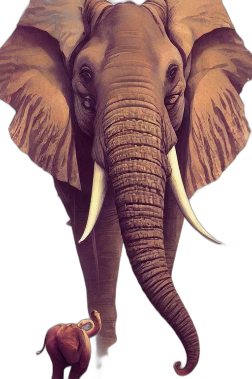 animal, creature, staff, umbrella transparent PNG cut-out