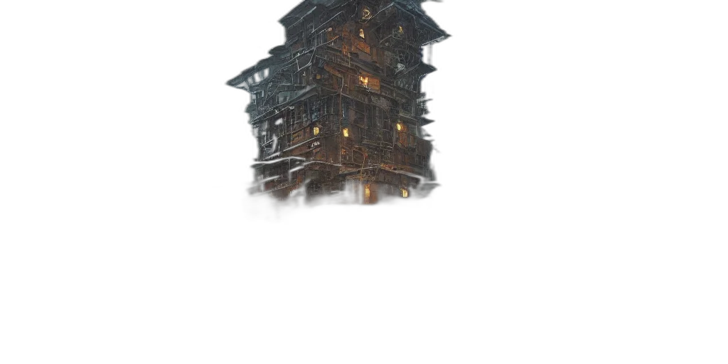 building, staff, weapon, dragon transparent PNG cut-out