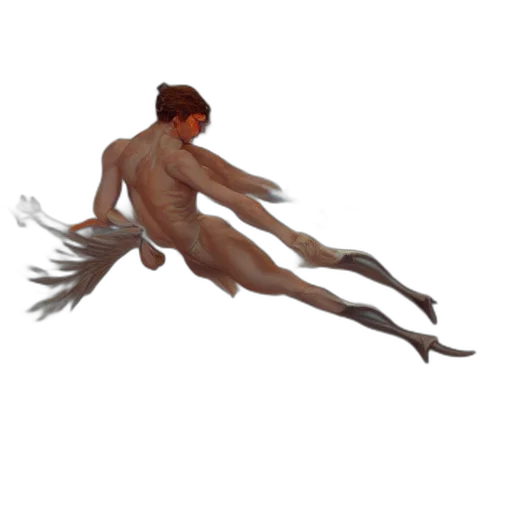 creature, hair, animal, staff transparent PNG cut-out