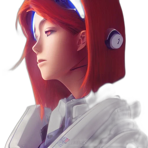 robot, face, jacket, staff transparent PNG cut-out