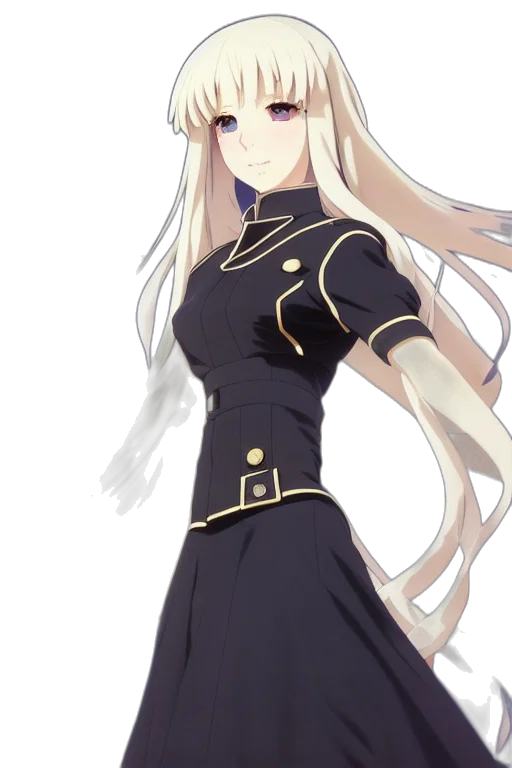 dress, staff, crown, sword, anime, concept art, cartoon, pixel art transparent PNG cut-out