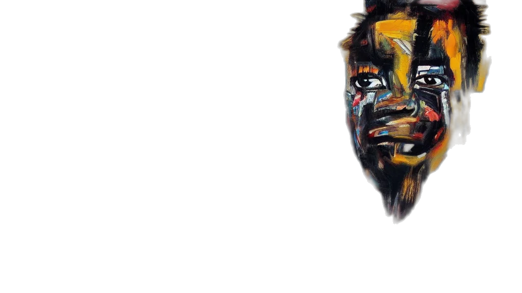 face, mask, robot, creature, photorealistic, watercolor, concept art, oil painting transparent PNG cut-out