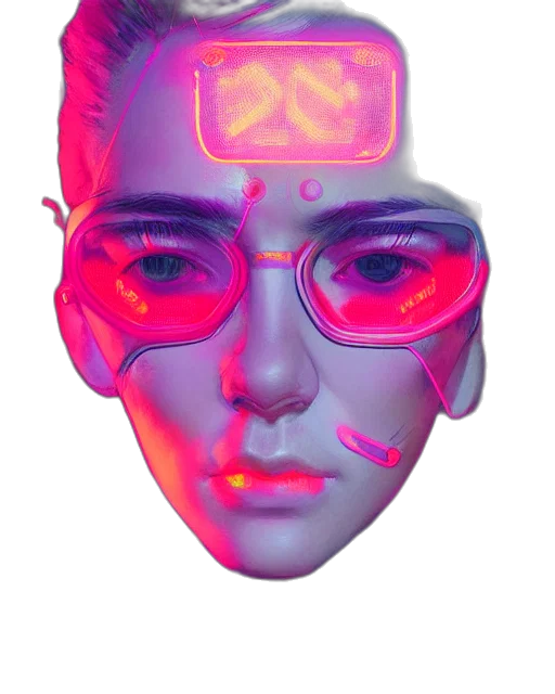 mask, face, robot, crown transparent PNG cut-out