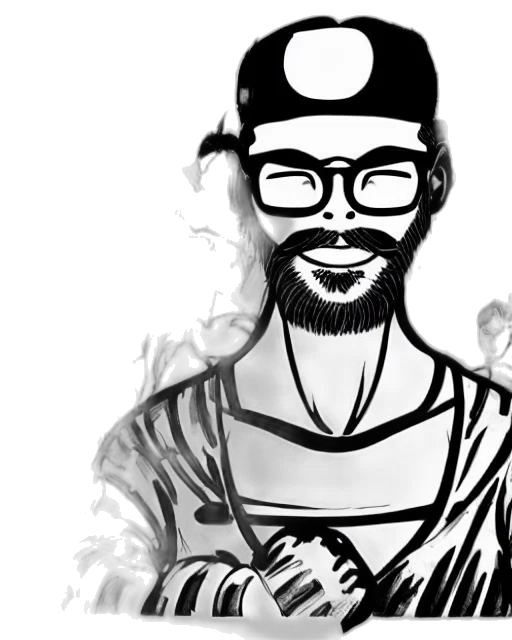 cartoon, comic book art, pencil sketch, concept art transparent PNG cut-out