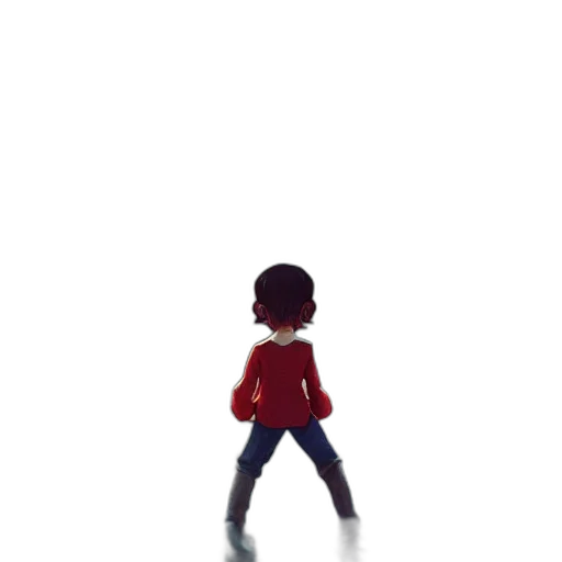 robot, jacket, dress, staff, concept art, pixel art, 3d render, cartoon transparent PNG cut-out