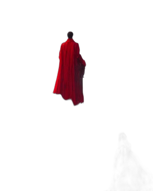 dress, jacket, umbrella, staff transparent PNG cut-out