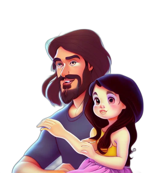 cartoon, fantasy art, comic book art, watercolor transparent PNG cut-out