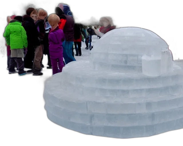 hat, 3d render, snow, ice, sculpture, there, little, blonde transparent PNG cut-out