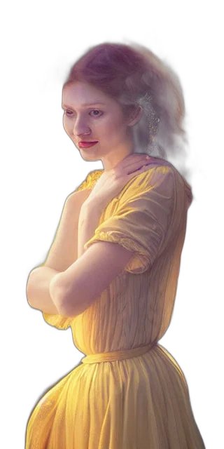 dress, face, staff, crown, photorealistic, fantasy art, concept art, oil painting transparent PNG cut-out