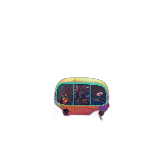 car, furniture, shoes, robot, pixel art, concept art, 3d render, vaporwave transparent PNG cut-out