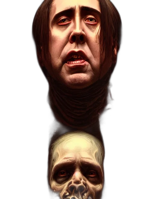 mask, face, hair, staff, concept art, photorealistic, 3d render, comic book art transparent PNG cut-out