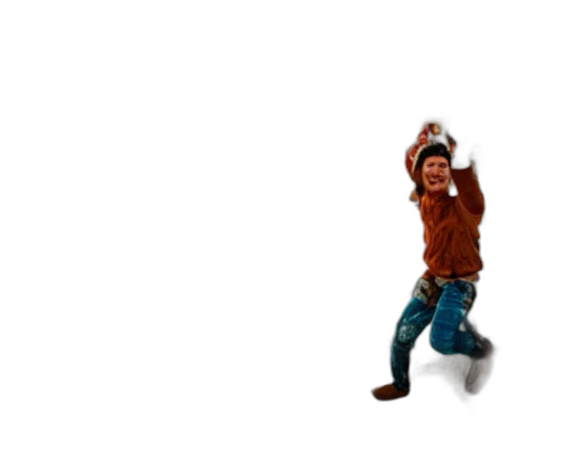 3d render, pixel art, concept art, lomo, photo, roofjumpers, climbing, roof transparent PNG cut-out