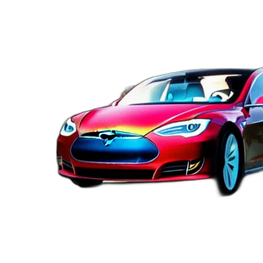 car, 3d render, concept art, photorealistic transparent PNG cut-out