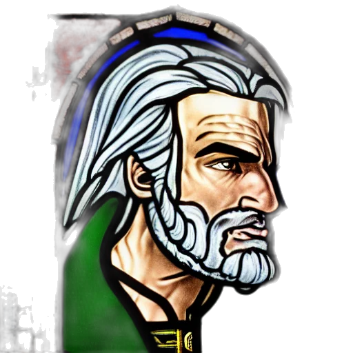 face, staff, sword, crown, fantasy art, pixel art, concept art, comic book art transparent PNG cut-out