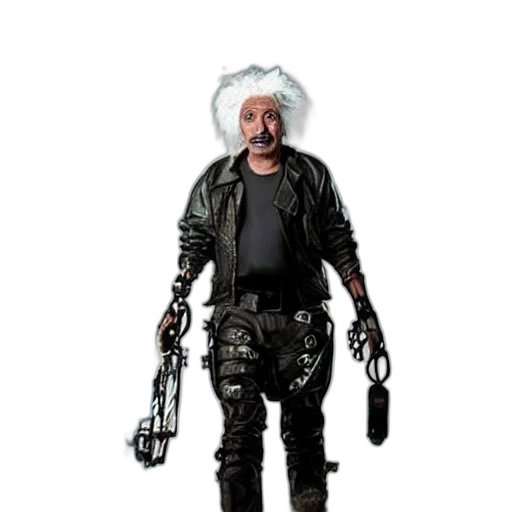 robot, staff, weapon, creature transparent PNG cut-out