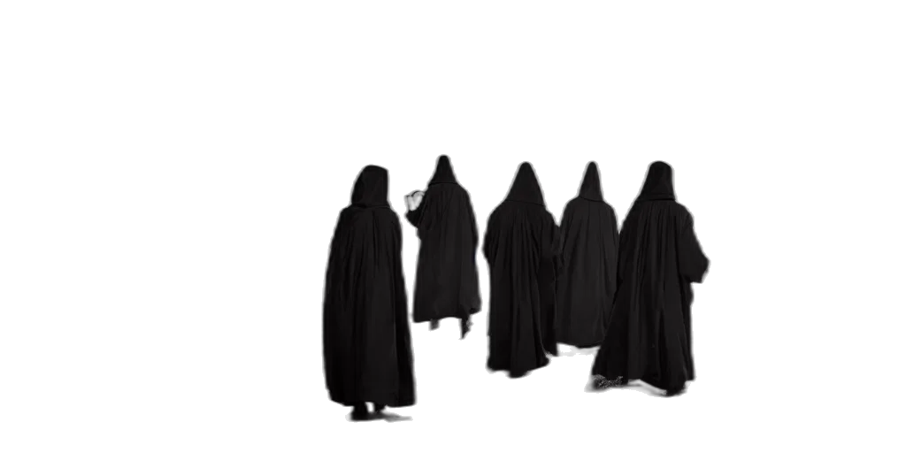 dress, staff, jacket, mask, concept art, dark, men, hooded transparent PNG cut-out