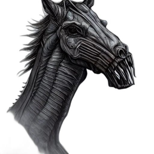 dragon, crown, animal, mask, fantasy art, photorealistic, concept art, pencil sketch transparent PNG cut-out