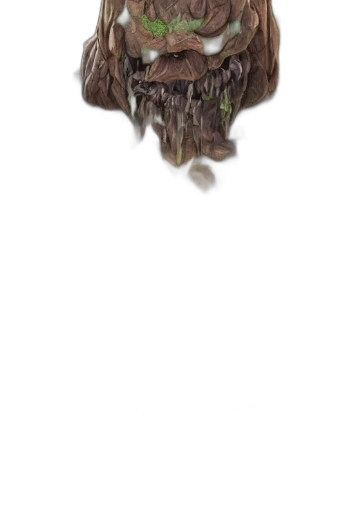 tree, hair, staff, crown, pixel art, 3d render, concept art, fantasy art transparent PNG cut-out