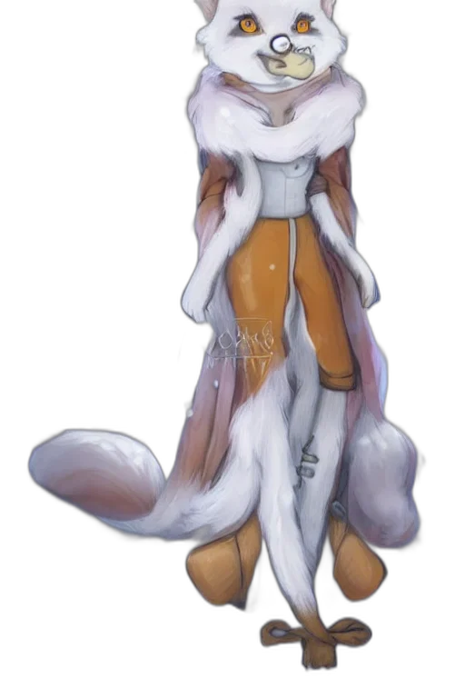 dress, staff, creature, animal transparent PNG cut-out