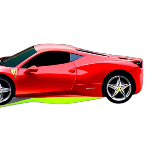 car, weapon, 3d render, photorealistic transparent PNG cut-out