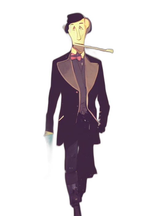 mask, staff, jacket, hat transparent PNG cut-out