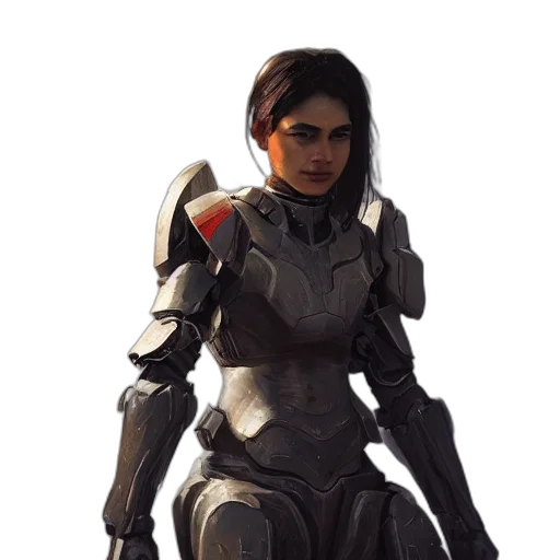 robot, weapon, jacket, concept art transparent PNG cut-out