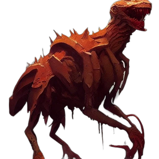 dragon, creature, animal, concept art, fantasy art, pixel art, 3d render, dark transparent PNG cut-out