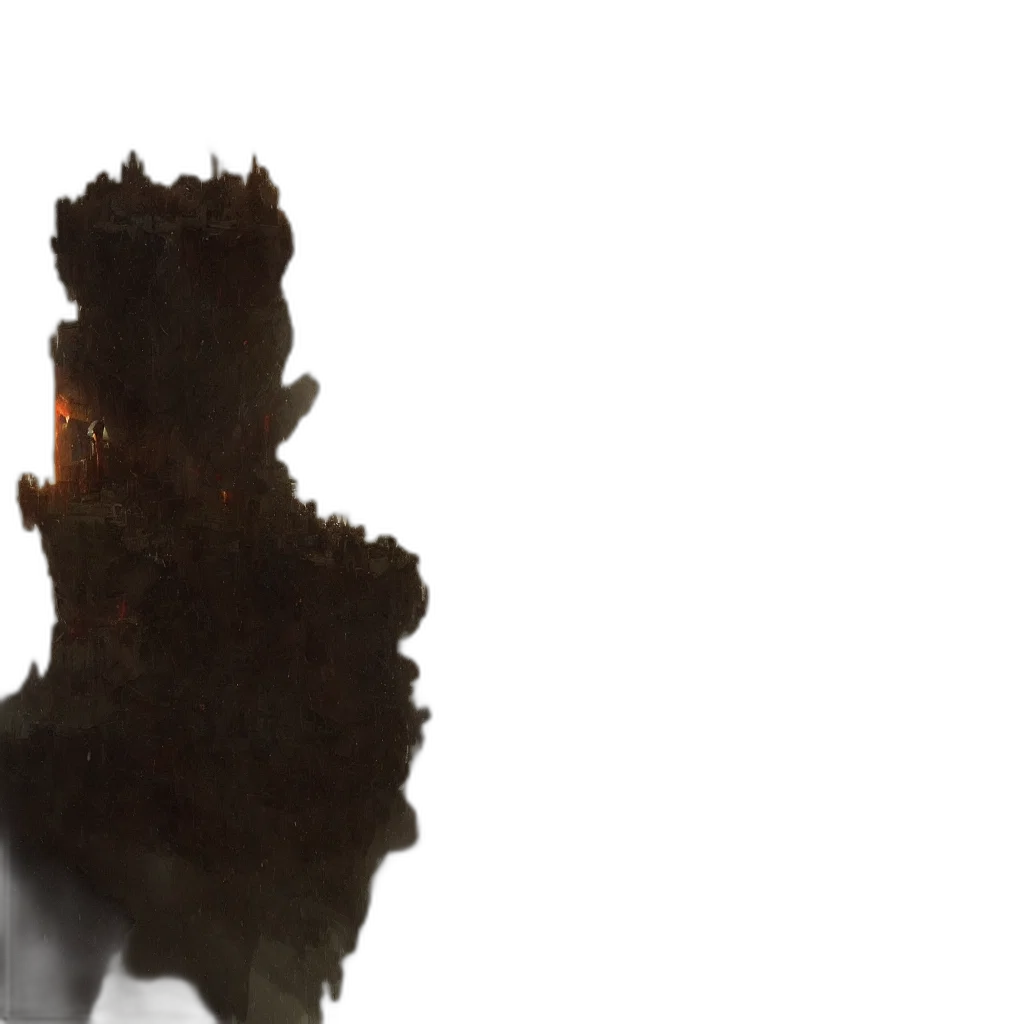 dragon, hair, staff, sword transparent PNG cut-out