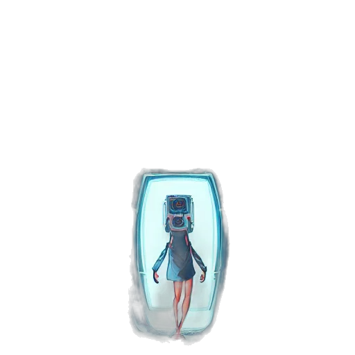 robot, dress, bottle, creature transparent PNG cut-out