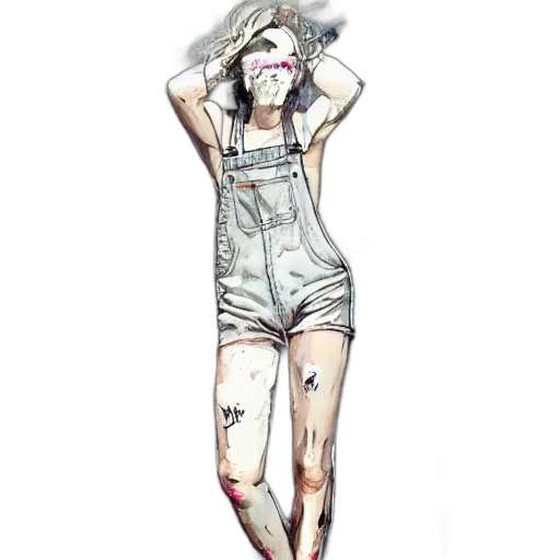dress, mask, face, watercolor, concept art, photorealistic, cyberpunk, pastel transparent PNG cut-out